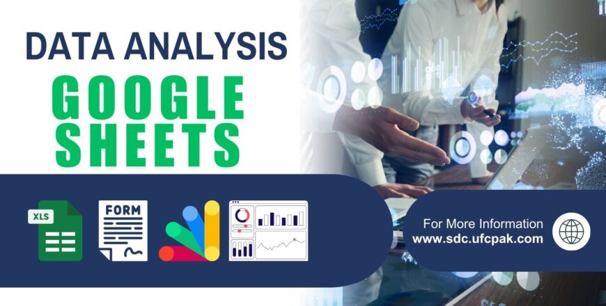 White and Blue Modern Data Analytics Services Facebook Cover