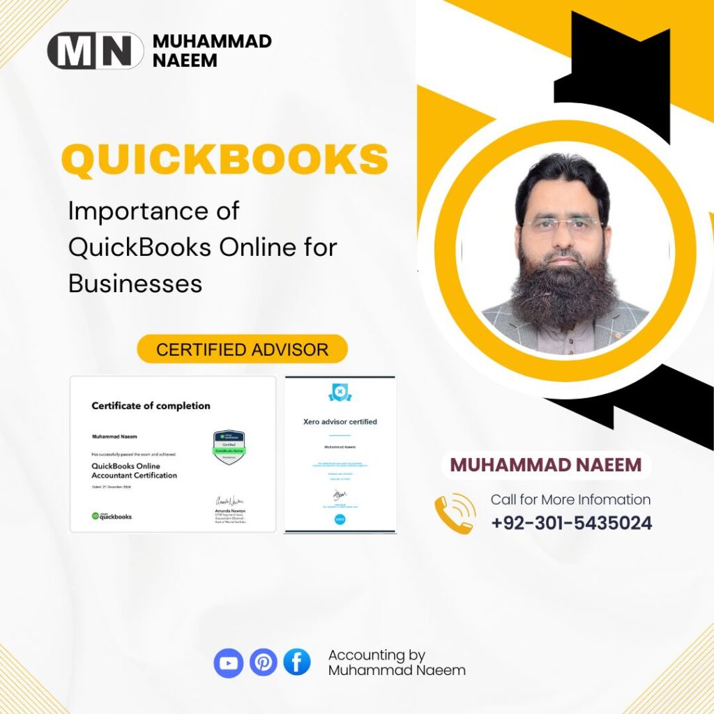 IMPORTANCE OF QUICKBOOKS ONLINE FOR BUSINESSES